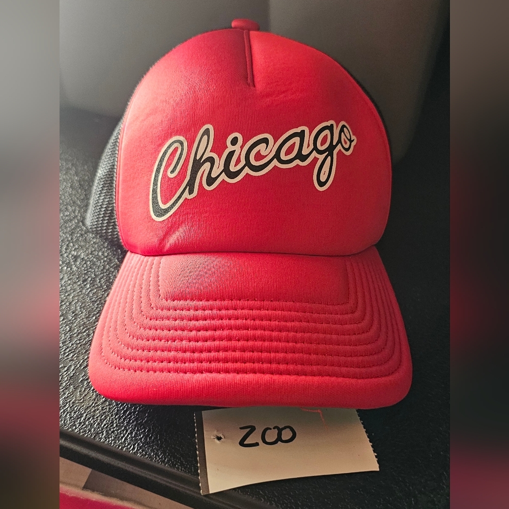 Mitchell & Ness Red Chicago Hat